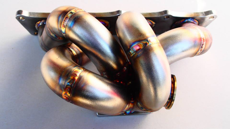 CPM custom exhaust manifold T3 T4 with external Mitsubishi Lancer EVO 4G63 4 5 6 7 8 9