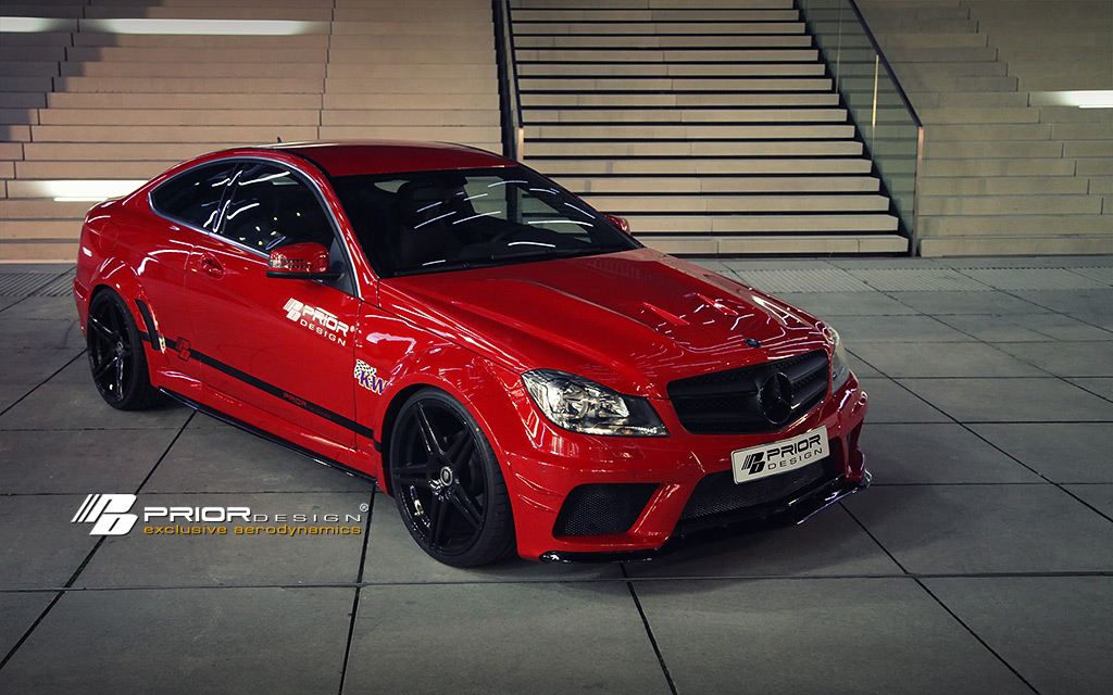 PRIOR DESIGN PD Black Edition Widebody Aerodynamic Kit Mercedes C Class Coupe W204